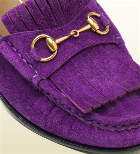 gucci purple loafers|Gucci velvet loafers women's.